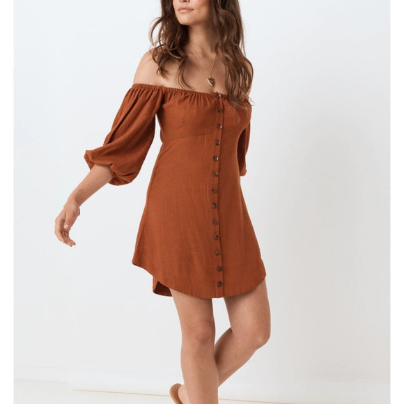 Spell & The Gypsy Collective Dress Mini Dress Boho Rani Mini Dress Size XXS NWT - Picture 1 of 12